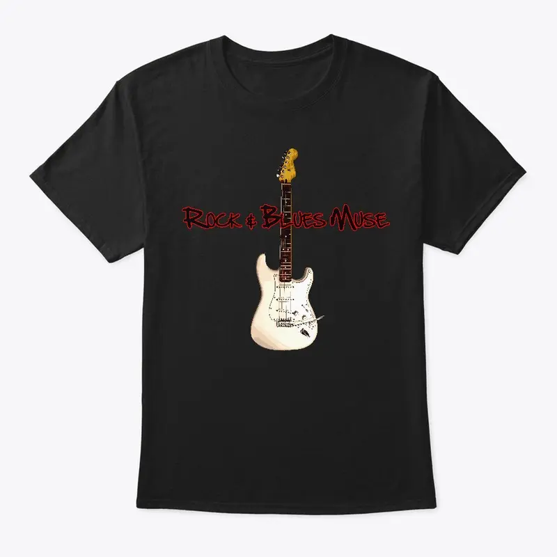 White Guitar with Logo