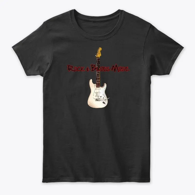 White Guitar with Logo - WOMENS